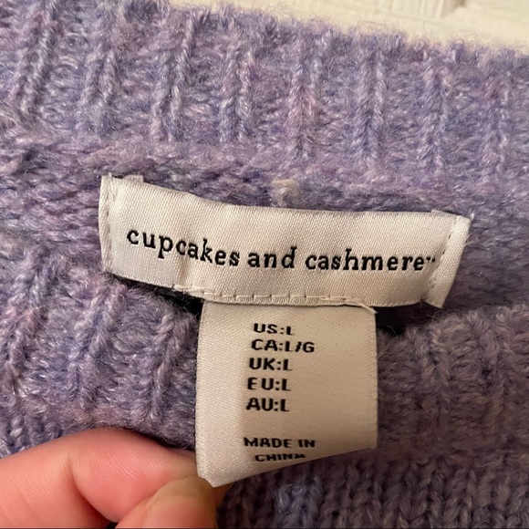 NWT Cupcakes and Cashmere Sweater / Size L - Picture 3 of 6